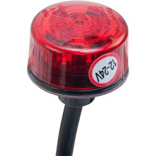 Begrenzungsleuchte Penny, LED rot mit 500 mm Kabel