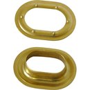 Ovalse, Messing vernickelt, 22,5 x 13,5 mm