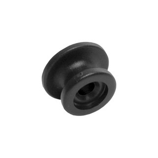Rundknopf, Kunststoff, schwarz, Seil- 6+8 mm