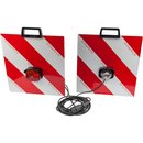 Warntafel-Komplettsatz, 423 x 423 mm, 5 m Kabel