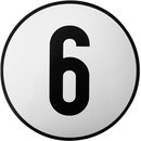 6 km/h-Aufkleber,  200 mm