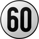 60 km/h-Schild,  200 mm, Aluminium
