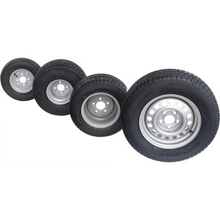 Rad 165/80R13, Felge 4J x 13H2, ET30, 4x100, LI 82
