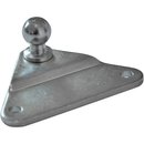 Befestigungsplatte, Kugel- 13 mm, Lochabstand 55 mm