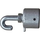 Rohrendstck mit Haken, verzinkt