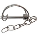 Klappsplint mit Kette,  7 mm, Lnge 70 mm