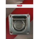 Zurrmulde mit Druckfeder, 105 x 105 mm, 800 daN