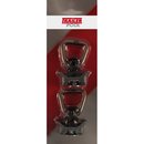 2 x Beschlag mit Ring, Airlineschiene, Kunststoff