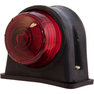 Begrenzungsleuchte rot/wei mit Gummisockel
