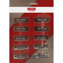 10 x Bgelkrampe, Hhe 15 mm, Lochabstand 34 mm