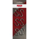 6x S-Haken, Stahl verzinkt, L 40 mm, Strke 3,8 mm