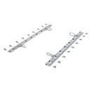 1 Paar Zurrschienen Flexi Rail, Lnge 785 mm