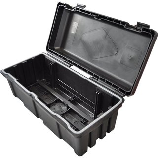 DAKEN Blackit B23-0 Kunststoff-Staubox Werkzeugkasten Deichselbox mit 2 Verschlüssen schwarz  L610 B310 H250 mm