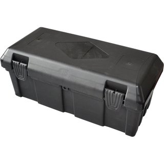 DAKEN Blackit B23-0 Kunststoff-Staubox Werkzeugkasten Deichselbox mit 2 Verschlüssen schwarz  L610 B310 H250 mm
