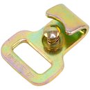 Flachhaken mit Sicherung fr Gurtband 25 mm